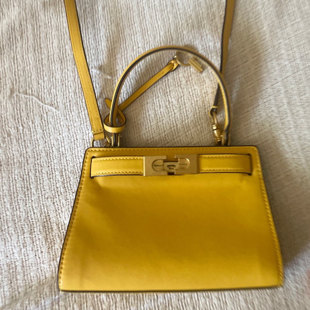 Tory Burch Lee Radziwill Petite Mini handBag / cross body bag removable strap